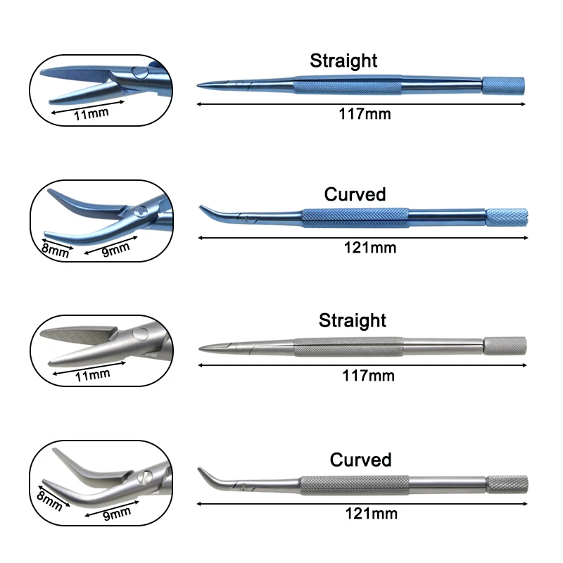

GREATLH Fine Blade Holder Autoclavable Fixed Clamping Blade Ophthalmic Instrument Titanium/Stainless Steel