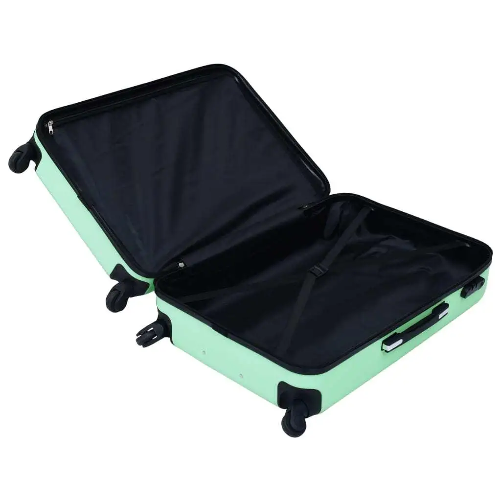 3-Piece Mint ABS Hardcase Trolley Set - Durable Luggage for Travel