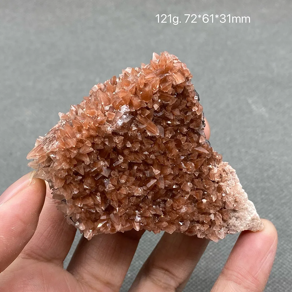 100% Natural Red Calcite Rough Healing Crystal Ore Specimens from Hubei Province, China