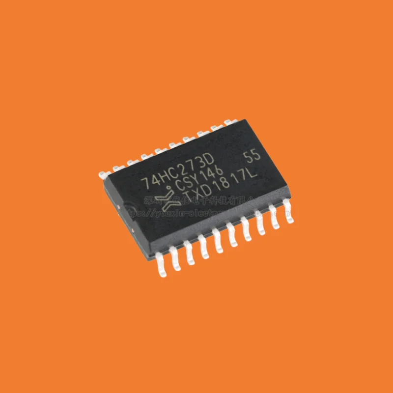 10PCS/original genuine 74HC273D, 653 SOIC-20 reset function eight channel D-type positive edge trigger