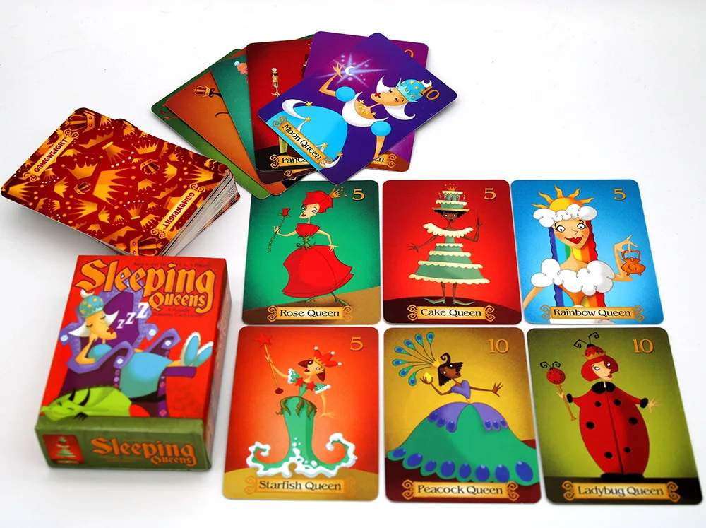 

Sleeping Queens Card Game - All English Edition, Fun Family Party Game for Parents & Kids, Award-Winning Strategy Game