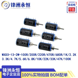 Potenziometro multigiro di precisione WXD3-13-2W 1K 2.2K 3.3K 4.7K 10K 22K 47K 100K 470 Ohm WXD3 13 2W