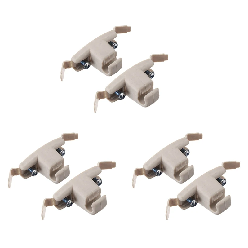 6X Beige Sun Visor Clip Holder Bracket 51168243575 For Bmw E46 3 Series 325 M3