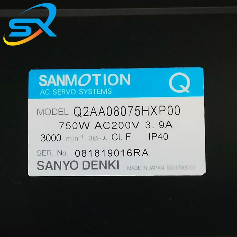Japan SANYO DENKI AC Servo Motor Q2AA08075HXP00 750w AV200V Quality Assurance And Reliable Procurement Negotiated sale