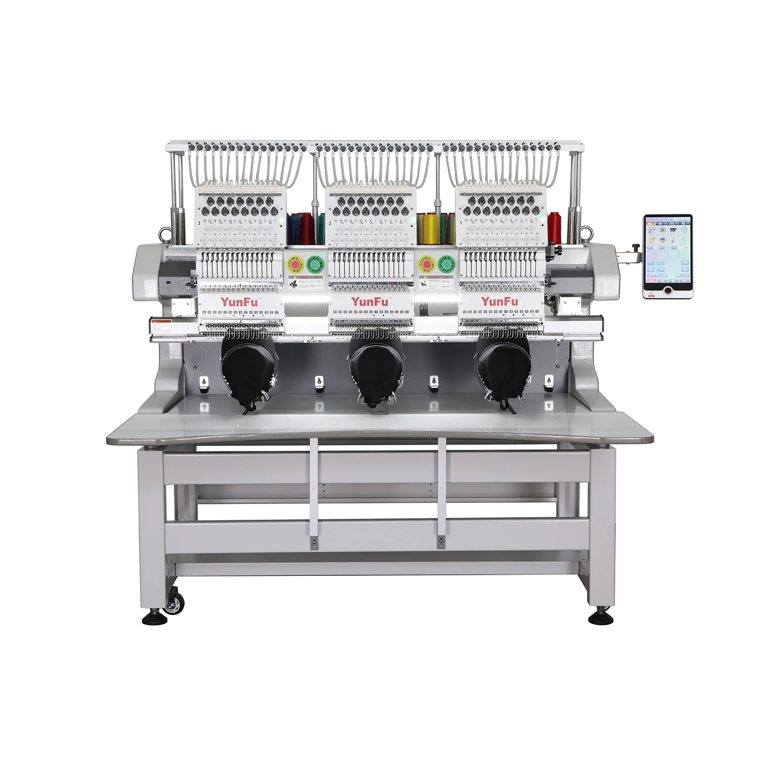 Dahao High Quality 12&15Head Electric Control Embroidery Machine Computerized Operation with 3Head Core Printing for Yunfu Shops