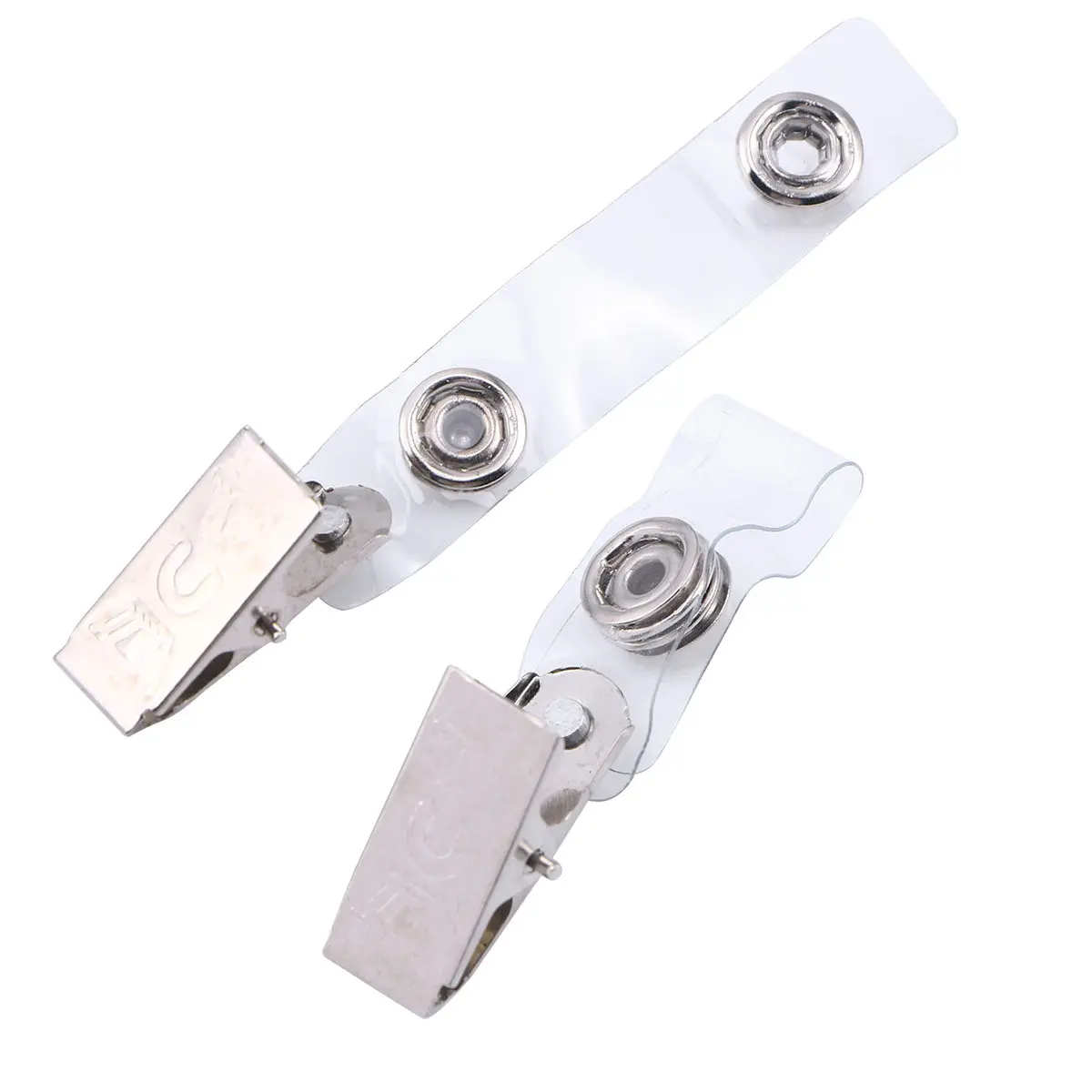100Pcs Id Badge Reel Retractable Heavy Duty Corrosion Resistant Reel Case with Belt Clip for Trade Shows