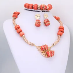 Newest Dudo 21 Inches 14-16mm Big Nature Coral African Coral beads Set For Nigerian Fashion Wedding Set 2022