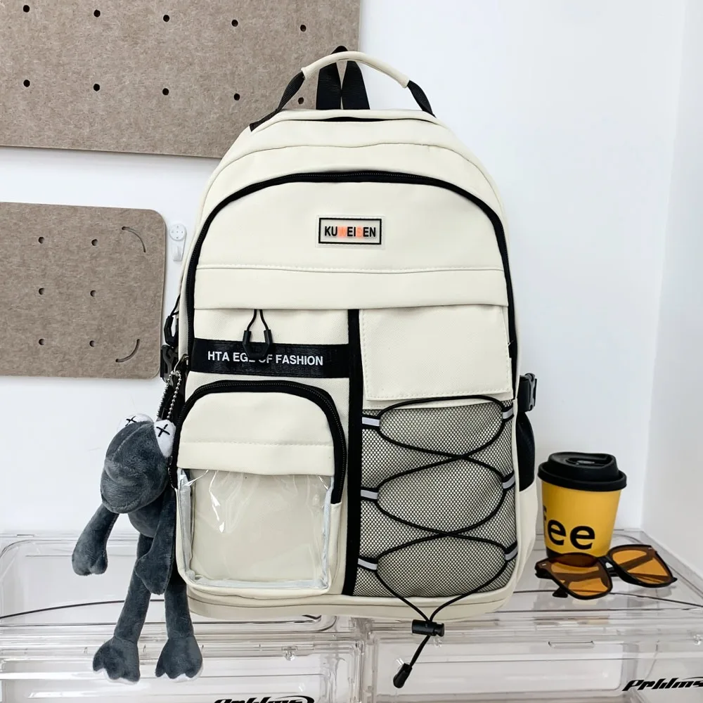 

Модный рюкзак большой емкости, дышащий корейский цветной школьный рюкзак, многофункциональный повседневный рюкзак для студентов