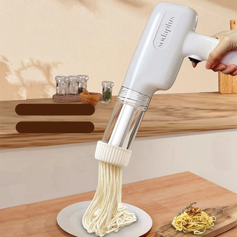 Electric Pasta Maker Machine 6-In-1 Noodle Maker With Multiple Shapes, For Home Use,For Spaghetti, Fettuccine, Ramen