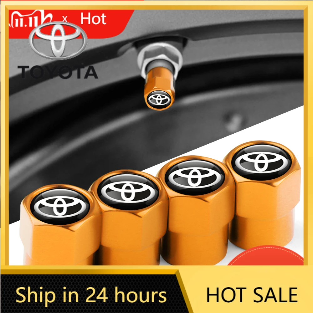 

Новые алюминиевые колпачки для воздушных клапанов шин (4 шт.) для Toyota 2026: аксессуары для Toyota 4Runner, Harrier V