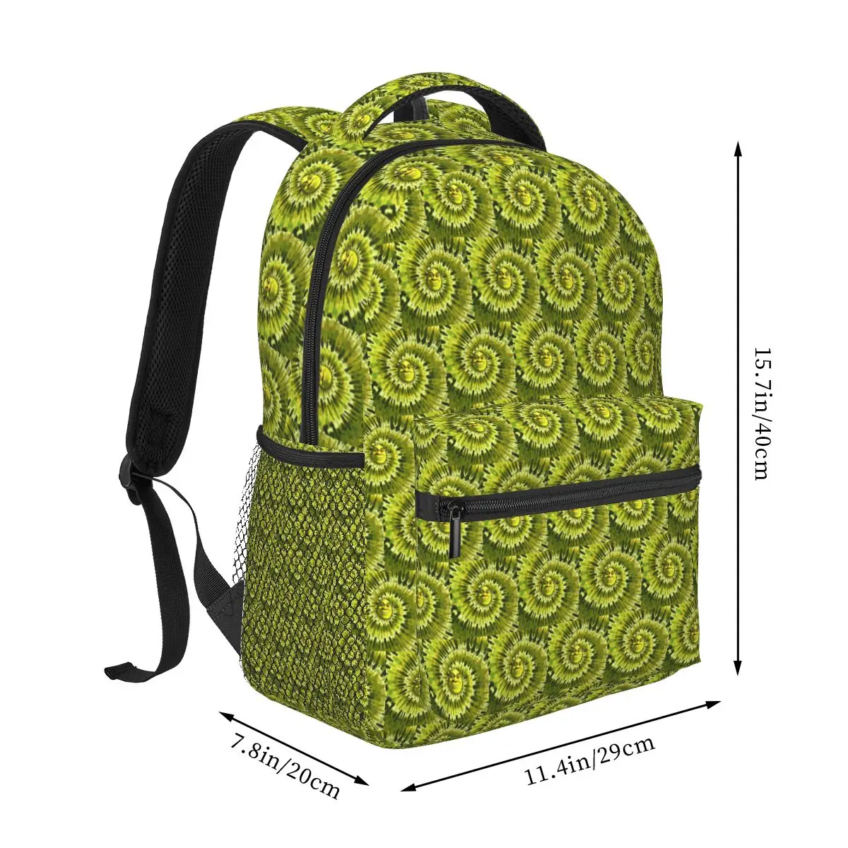 Shrek Tie Dye Backpack Hot Sale Daypack Large Capacity Boys Girls BookBag School Bag Shoulder Bags for Men Women