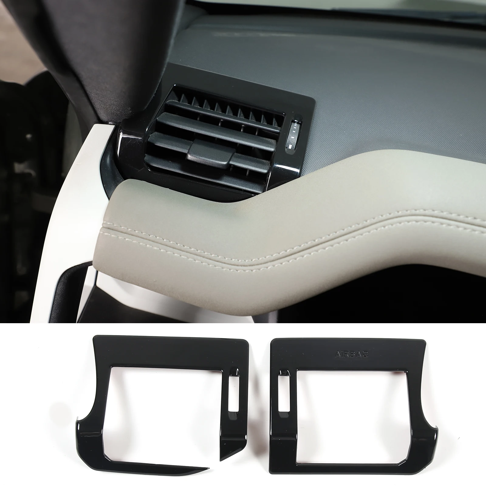 

For Land Rover Defender 90 110 130 20-24 ABS Black Car Dashboard Air Condition Side Vent Air Outlet Cover Trim Car Accessories