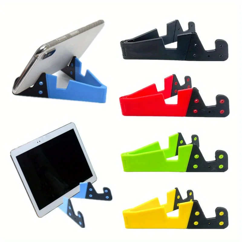 1pc V Shaped Folding Cellphone Stand Holder Portable Tabletop Tablet Mobile Phone Holder Bracket