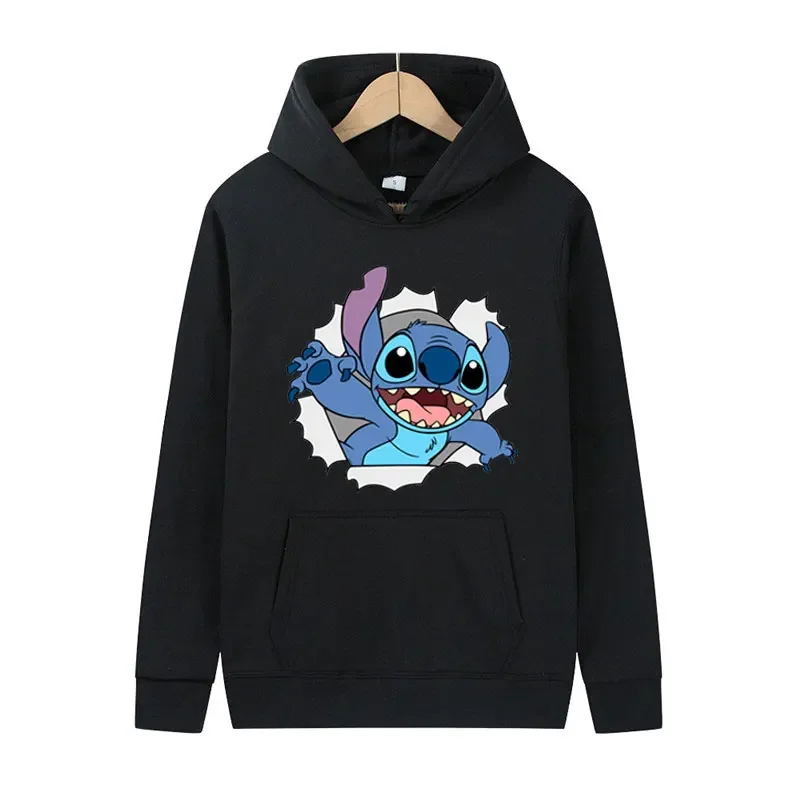 

Disney Lilo and Stitch Print Graphic Hoodies Women Winter Warm Jacket Sweatshirt Hoodies Clothing