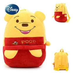 Disney Winnie The Pooh Children's Plush Backpack Luxury Brand Fashion Children's Plush Doll Bag Cartoon Cute Children's Backpack