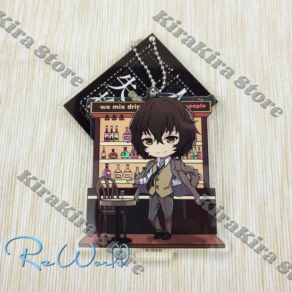 8cm Bungo Stray Dogs Dazai Osamu Original Acrylic Pendant Decoration Nakahara Chuya Anime Standing Plate Cute Mini Ornaments