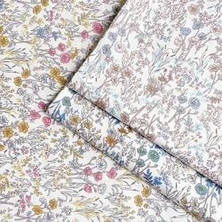 Betsy Plant Floral 100% Cotton Poplin Like Liberty Fabric Digital Printing For Sewing Cloth Dresses Skirt Kids DlY Designer