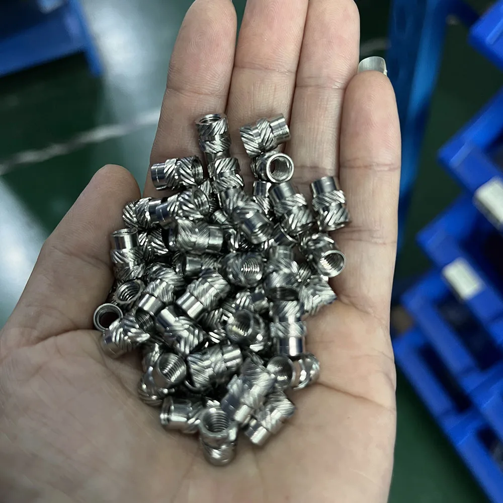 M2-M10 Stainless Steel Heat Insert Nut Double Twilled Knurled Metric Thread Hot Melt Insert Nutsert For DIY Plastic Parts