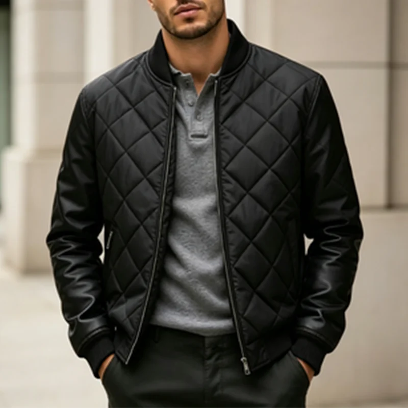 Winter Stand Collar Casual Parkas for Men Fashion Thicken Warm Cotton Coats Comfortable All-match Male Clothes Quality New Style