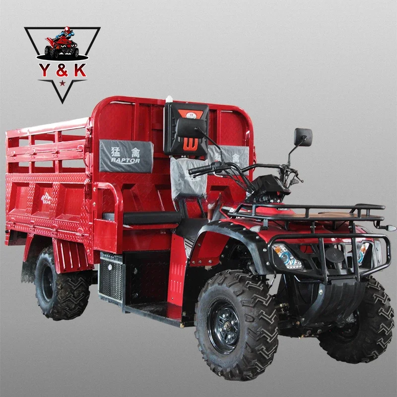 Agriculture 4X4 ATV Farm 250cc 300cc 365cc 400cc 1.5m 2.0m 4 Wheel Drive Cargo Farm ATV With Trailer For Agriculture Use