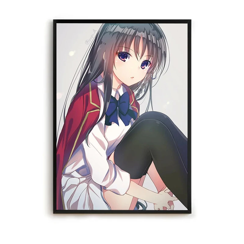 Youkoso Jitsuryoku Shijou Shugi No Kyoushitsu E Posters Wall Decor Room Aesthetic Vintage Interior Fabric Poster Anime Art Mural