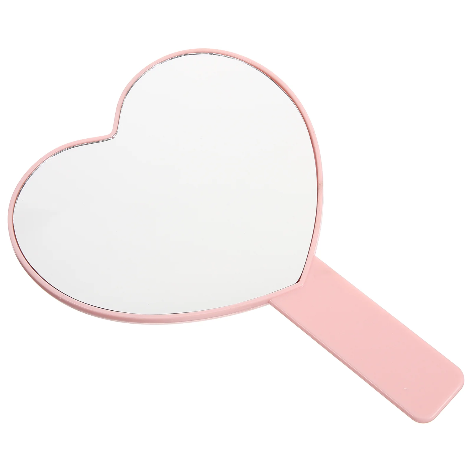 Vanity Light Mirror Heart for Women ciglia Hand con maniglia Handbag Handheld Travel Compact specchi