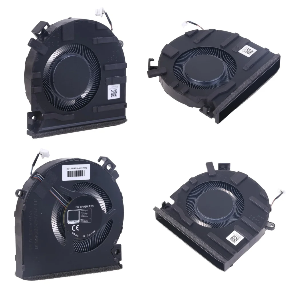 

CPU Cooling Fan for HP TPN-Q278 TPN-Q279 15-FB0028NR 0050AX Laptop Replacement Fan High Performance Quiet CPU Fan for