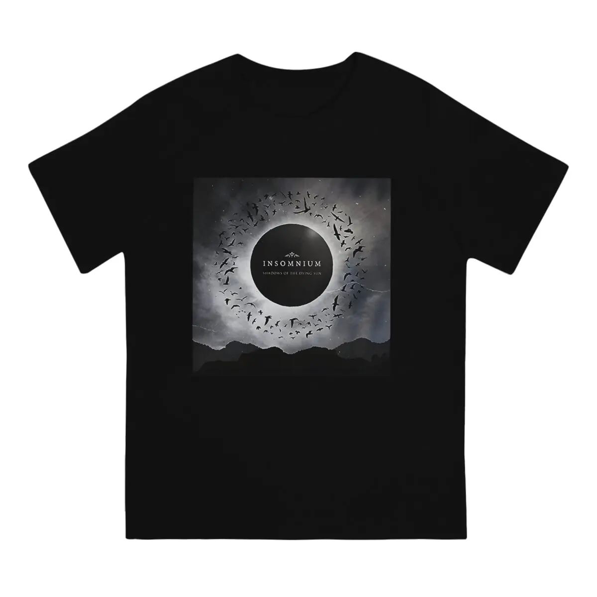 Insomnium Creative TShirt for Men Shadows Of The Dying Sun Round Collar Pure Cotton T Shirt Hip Hop Birthday Gifts Tops