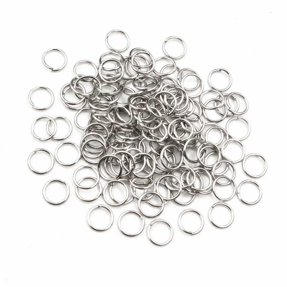 200 Stück 3-12mm Metall-Spaltringe, offene Einzelschlaufen, Verbindungsringe für DIY-Schmuckherstellung, Zubehör – Detail 6