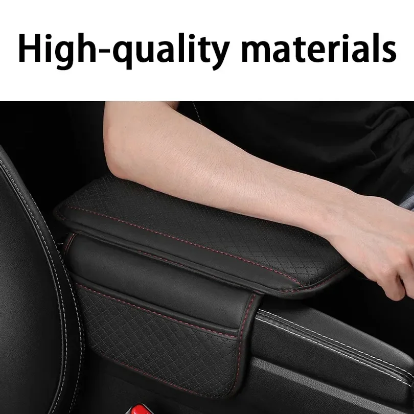 Universal Car Arm Rest Cushion PU Leather Breathable Center Console Box Cover Anti Scratch Armrest Box Protector Cover Wholesale