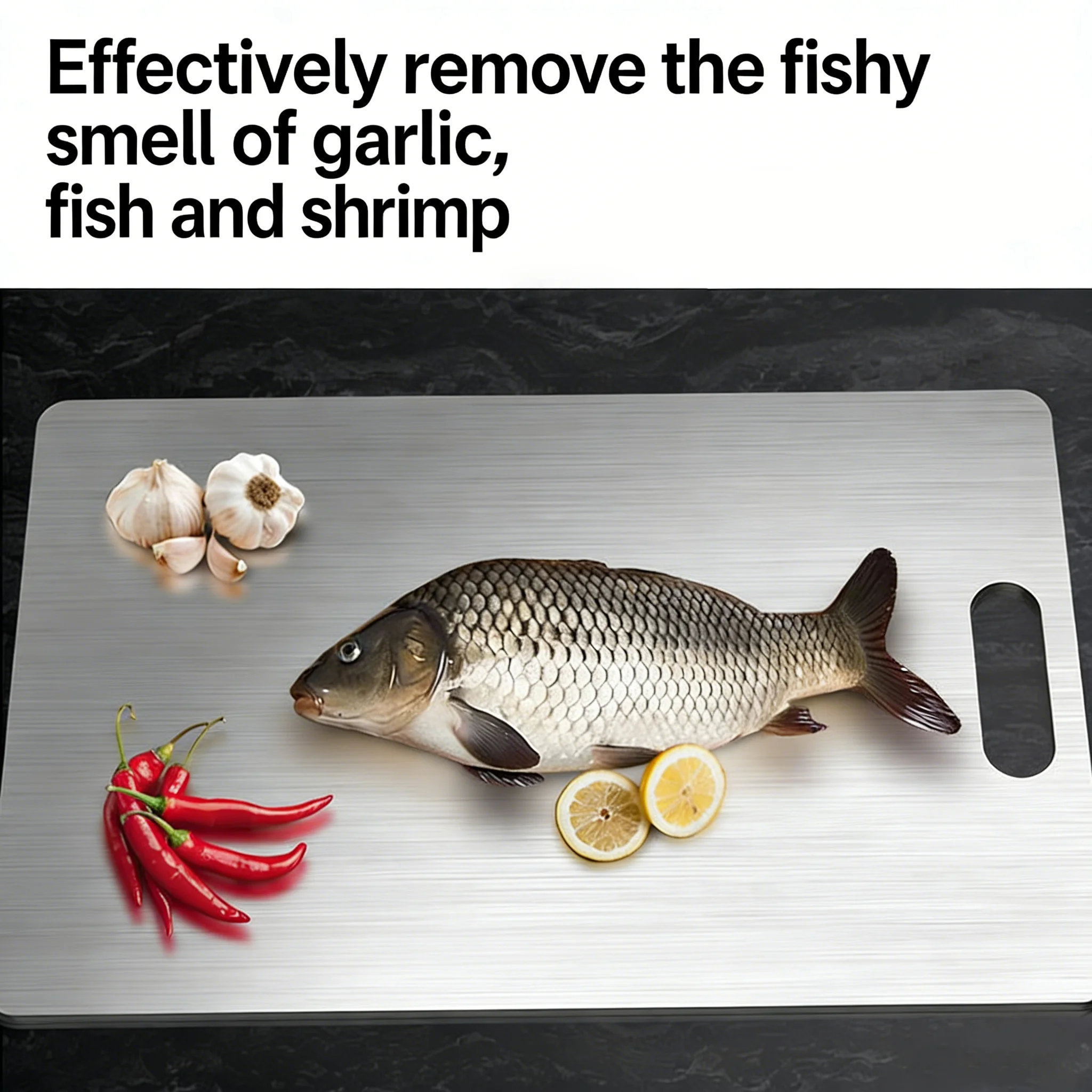 

Stainless Steel Cutting Board With Antibacterial & Mildew-resistant Double-sided Thickened Kneading Surface For Kitchen Use