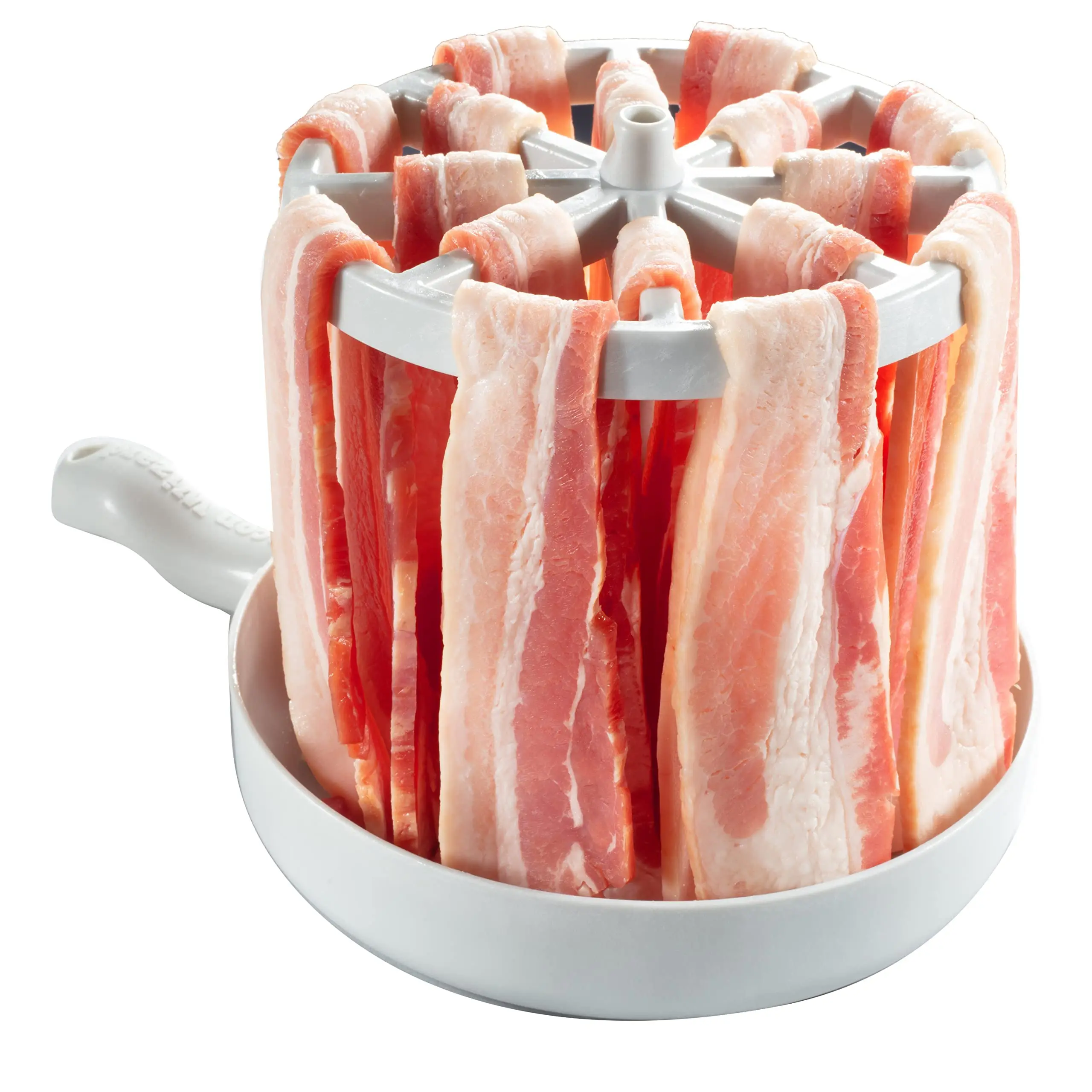 Microwave Bacon Cooker-Reduces Fat by 40%-Crispier, Healthier, Quicker Bacon Every time- Easily Meal Prep in Kitchen or Dorm