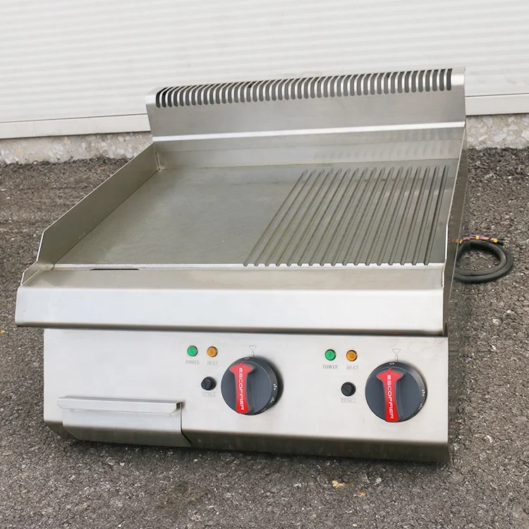 Hot Sales Commercial Stainless Steel Table Top Flat Electric Griddle Hotel Kitchen Equipment Electric Griddles