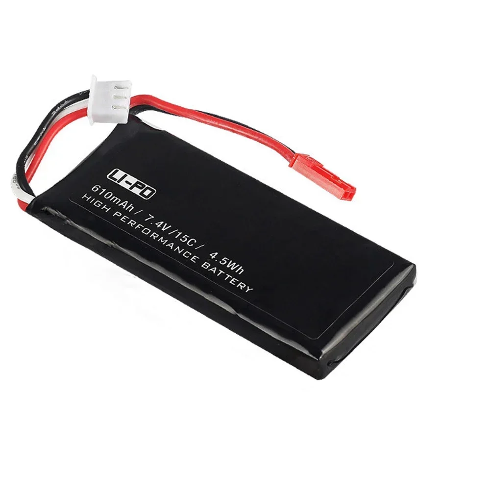 7.4V 610mAh 15C Lipo battery with USB Charger for Hubsan X4 H502S H502E H216A RC Quadcopter Drone Spare Parts