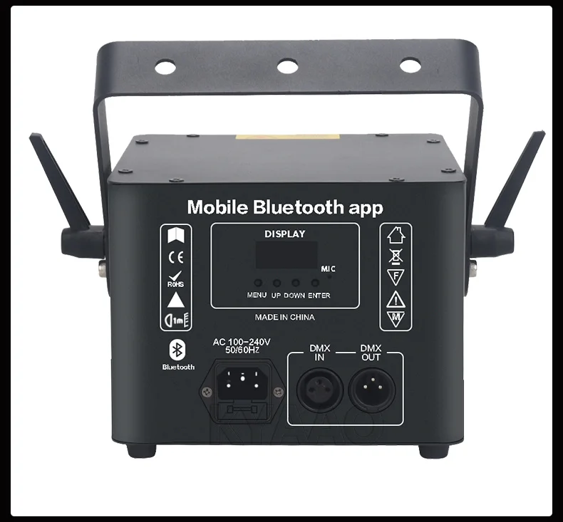 RGB Vollfarbige Animations-Laserbeleuchtung Bluetooth APP DMX512 DJ Bar Club Konzert Bühnen-Projektor 3W 5W – Detail 12