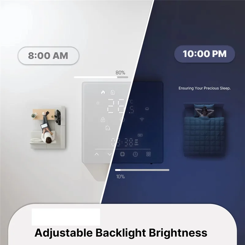 ABKO-Matter Wifi Smart Thermostat เทอร์โมคอนโทรลเลอร์อุณหภูมิเทอร์โมคอนโทรลเลอร์อุณหภูมิ