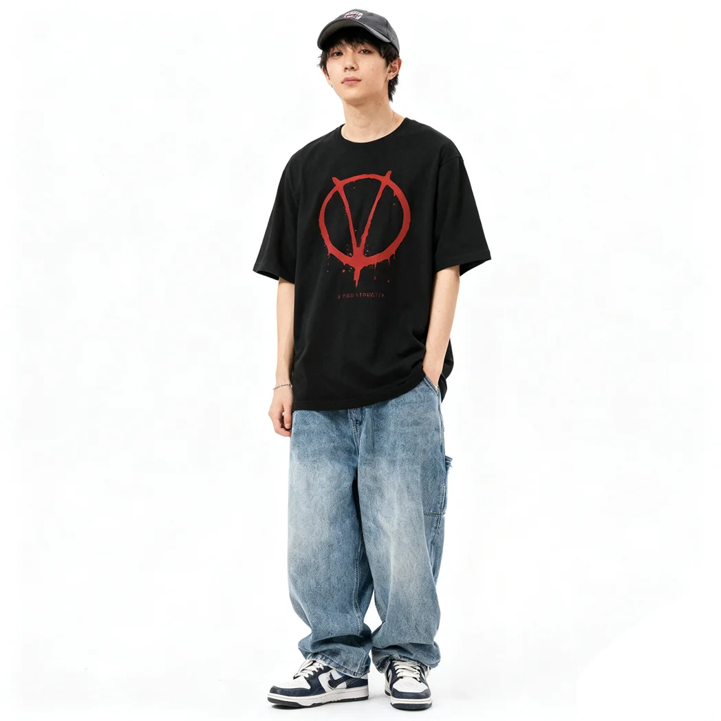 القادمون الجدد الكراهية فرقة فيلم طباعة القطن التي شيرت الكورية نمط الأمريكية الشارع الشهير الهيب هوب فضفاضة تناسب للجنسين الصيف طالب المحملة