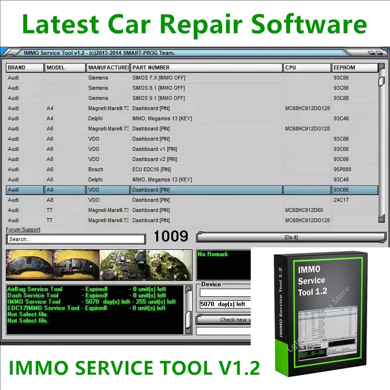 

IMMO SERVICE TOOL V1.2 Car Repair Softare PIN Code and Immo off Work support more ECU model IMMO SERVICE