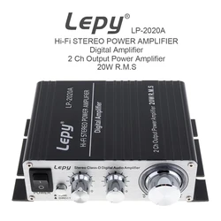LP-2020A 20W x 2 2CH Stereo Class-D Digital Car Amplifier DC 12 - 13.5V Hi-Fi Stereo Amplifier with Over-current Protection