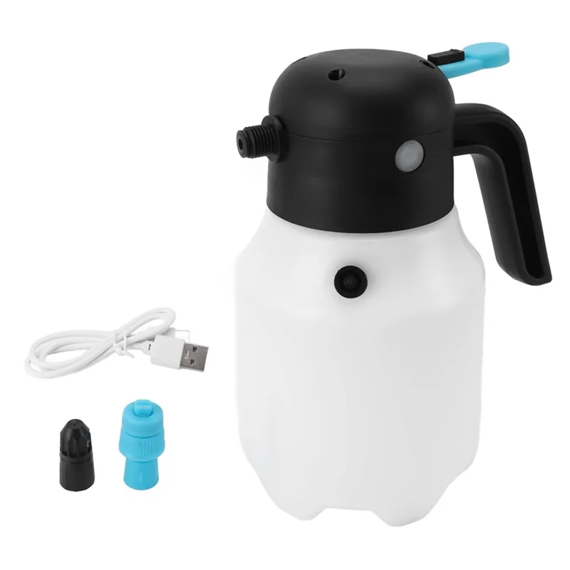 

T02C!1.8L Electric Car Foam Sprayer, Battery Powered Foam Sprayer Wash 2000Mah,Cordless Pump Foam Sprayer For Watering