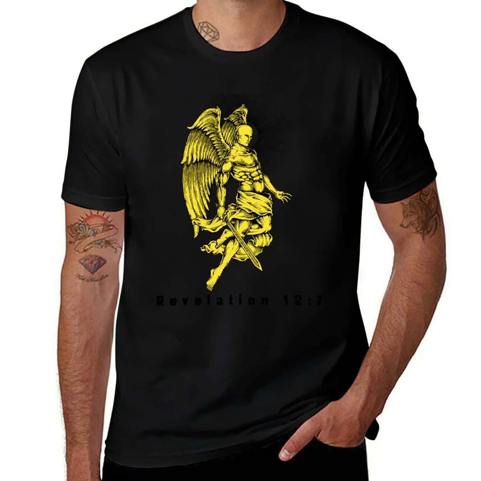 Archangel Michael. T-Shirt cute tops plus size clothes blanks mens vintage t shirts