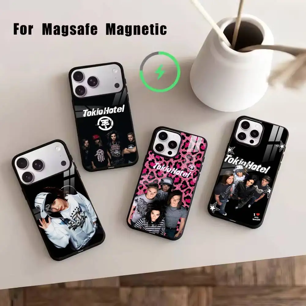

Magnetic Tokio Hotel Phone Case For iPhone17,16,15,14,13,12,11 Plus,Pro Magnetic with Magsafe Wireless Charging