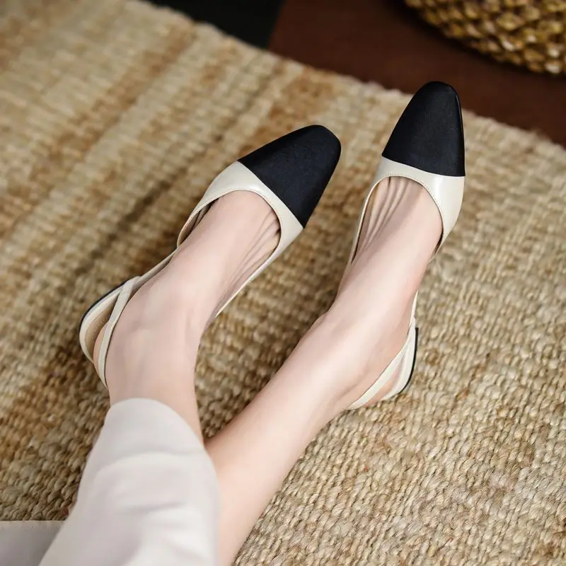 ASUMER Size 34-43 Ins New Genuine Leather Sandals Women Shoes Low Heels Summer Sandals Party Dress Shoes Ladies Footwear