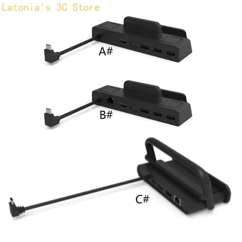 

Game Console Docking Station Base Stand Hub Holder Dock Holder for Steamdeck X3UB