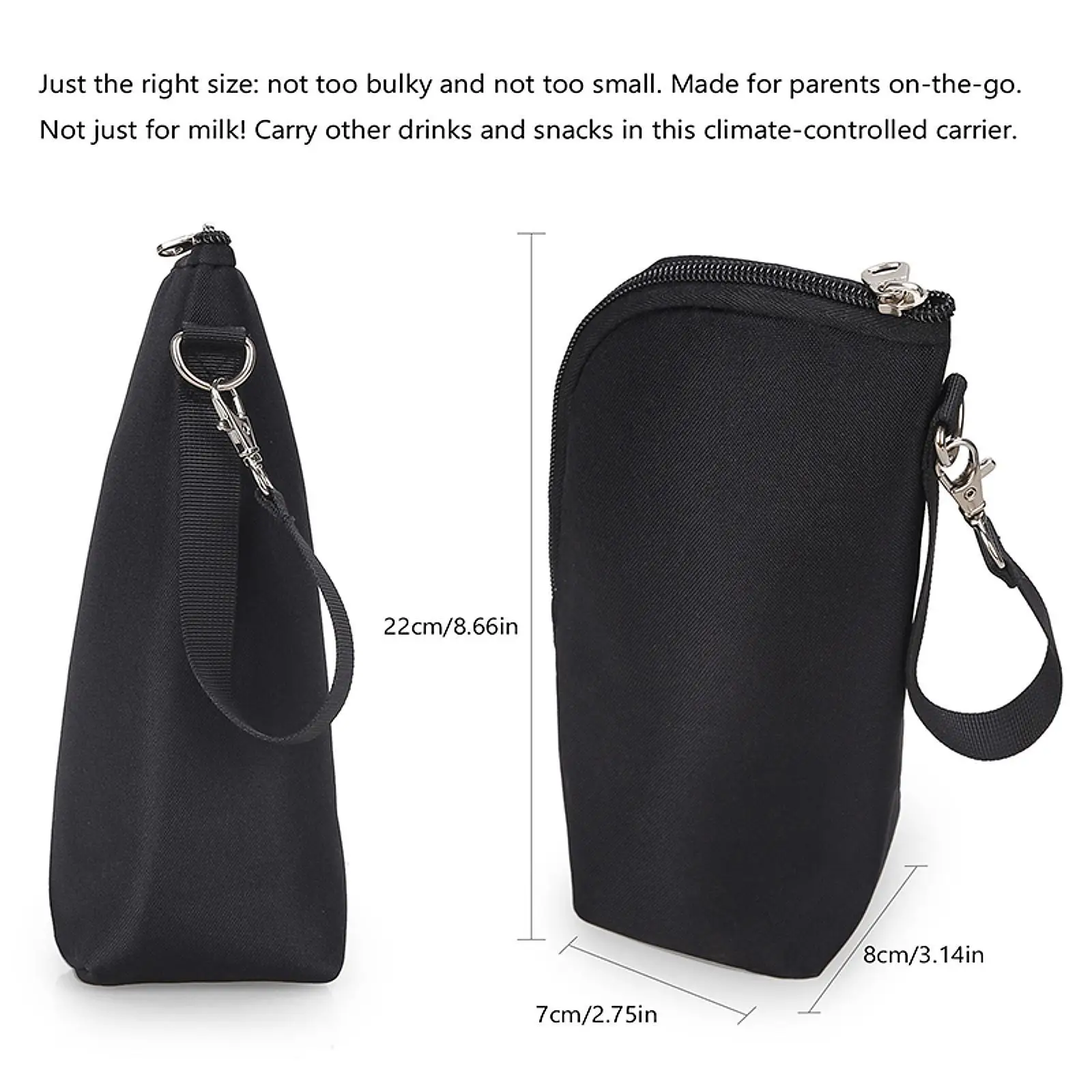 Baby Bottle Bag Lightweight Carrier Travel Baby Bottle Holder Portable Breastmilk Cooler Bag for Travel Outdoor Car Daycare