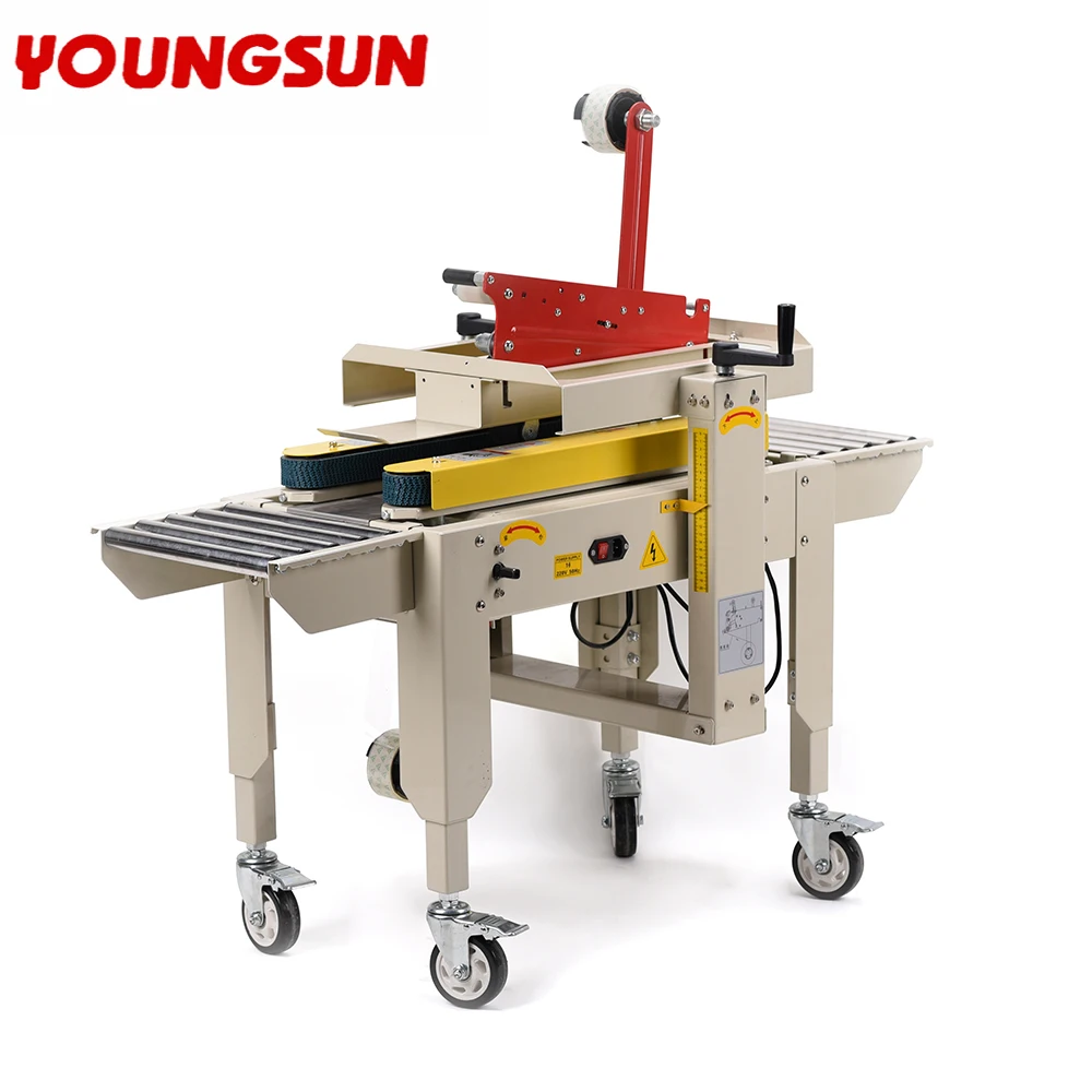 young sun FXC-2020 Automatic Box Carton Taping Sealing Packing Machine Tape Case Sealer Carton Sealing Machine Case Box Sealer 4