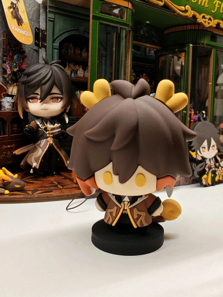 Spiel Genshin Impact Actionfigur Neuvillette Zhongli Durin PVC Anime Figur Spielzeug Desktop-Ornament Statue Modell Anime Merchandise