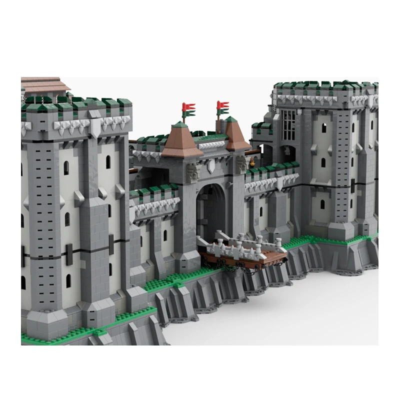 MOC-40003 Famous Architecture King's Country Large Castle Modular Building Block Assembly Model Brick Toys Children's Xmas Gifts