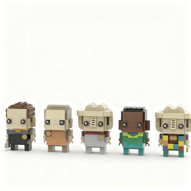 1288 Teile MOC Brickheadz Star Trek Deep Space Nine Modellbausatz Architektur Weihnachtsgeschenke Spielzeug DIY Kreative Idee