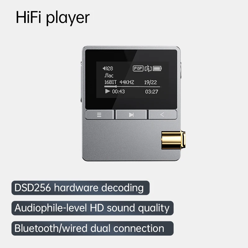 

OEM MP3 Lossless Music Player DSD256 Hifi Player Mini HIFI Lossless Player Metal Student Sports Running Walkman